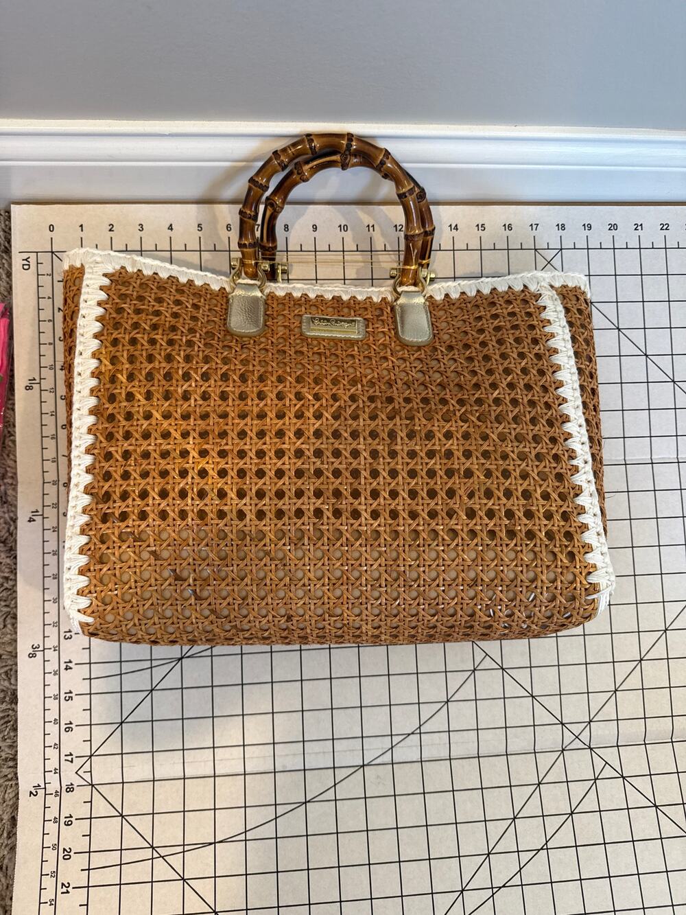 Lilly Pulitzer NEW never used Cane purse Adeline